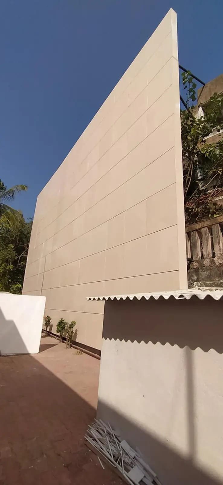 Exterior wall cladding